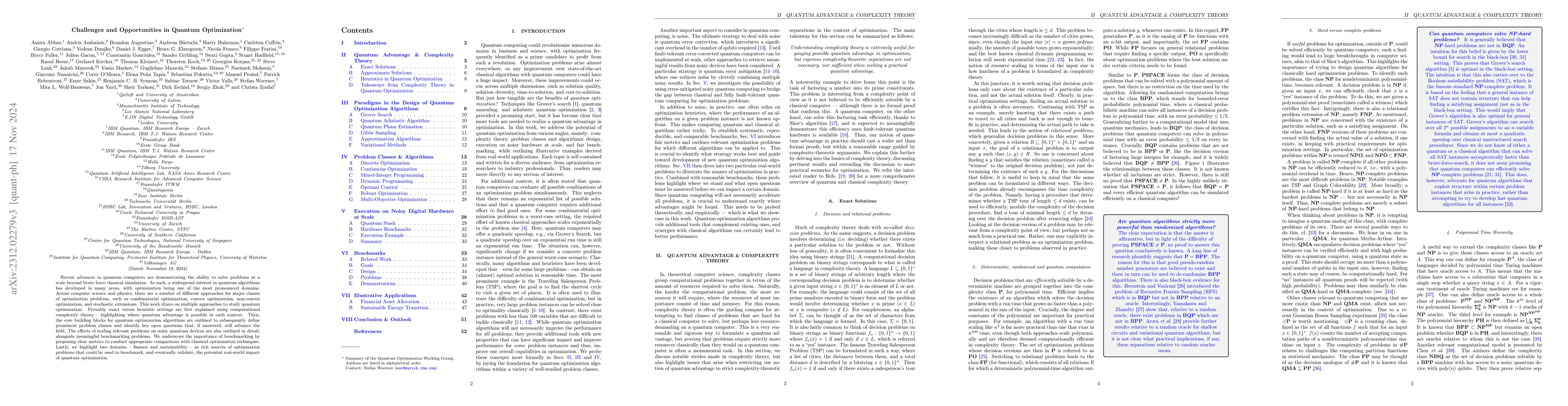 Thumbnail for Quantum Optimization: Potential, Challenges, and the Path Forward