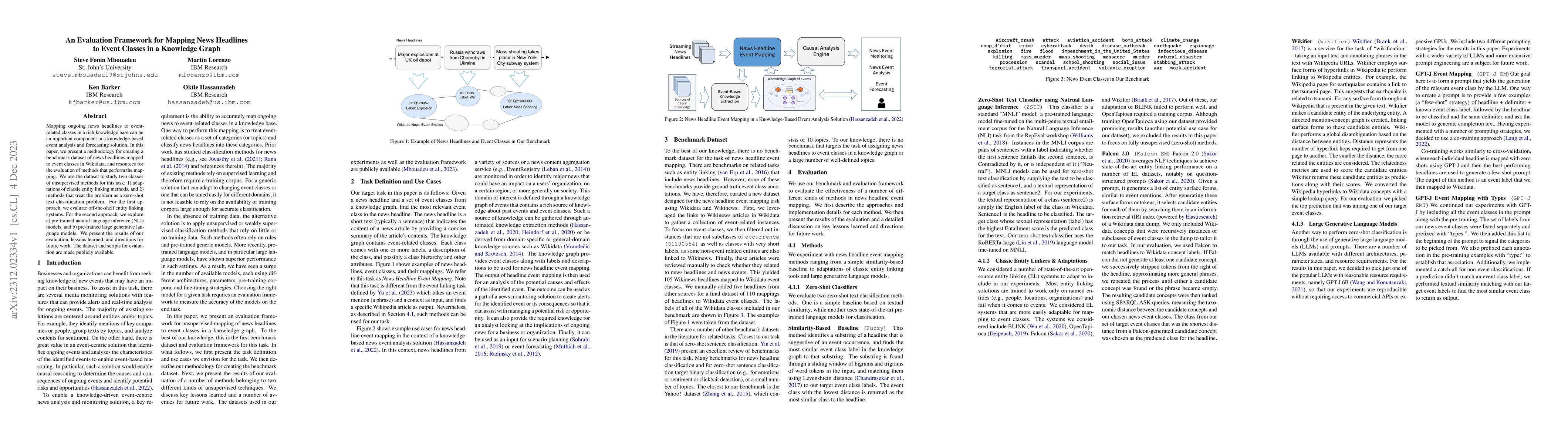Thumbnail for An Evaluation Framework for Mapping News Headlines to Event Classes in a
  Knowledge Graph
