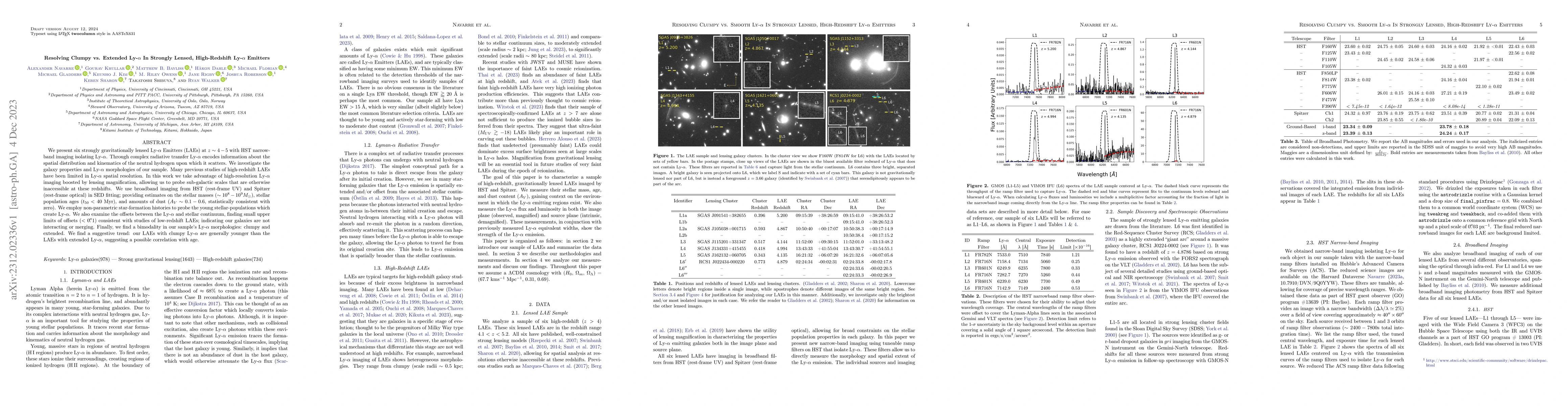 Thumbnail for Resolving Clumpy vs. Extended Ly-$\alpha$ In Strongly Lensed,
  High-Redshift Ly-$\alpha$ Emitters