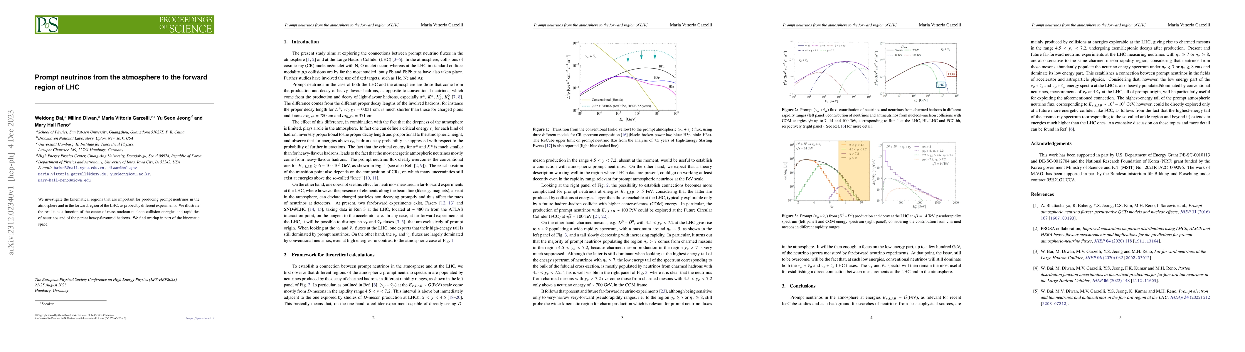 Thumbnail for Prompt neutrinos from the atmosphere to the forward region of LHC