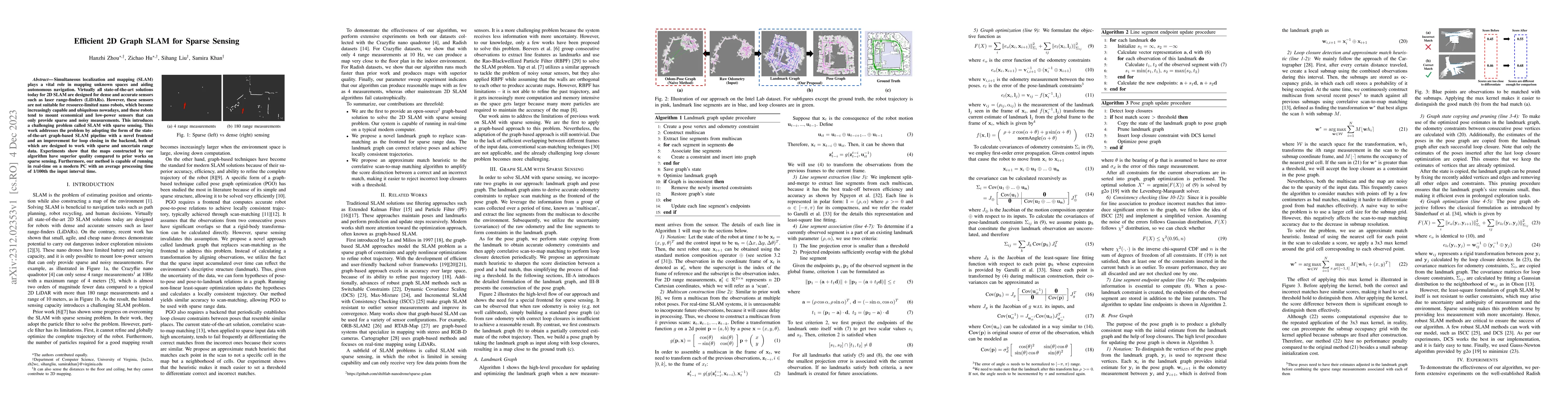 Thumbnail for Efficient 2D Graph SLAM for Sparse Sensing