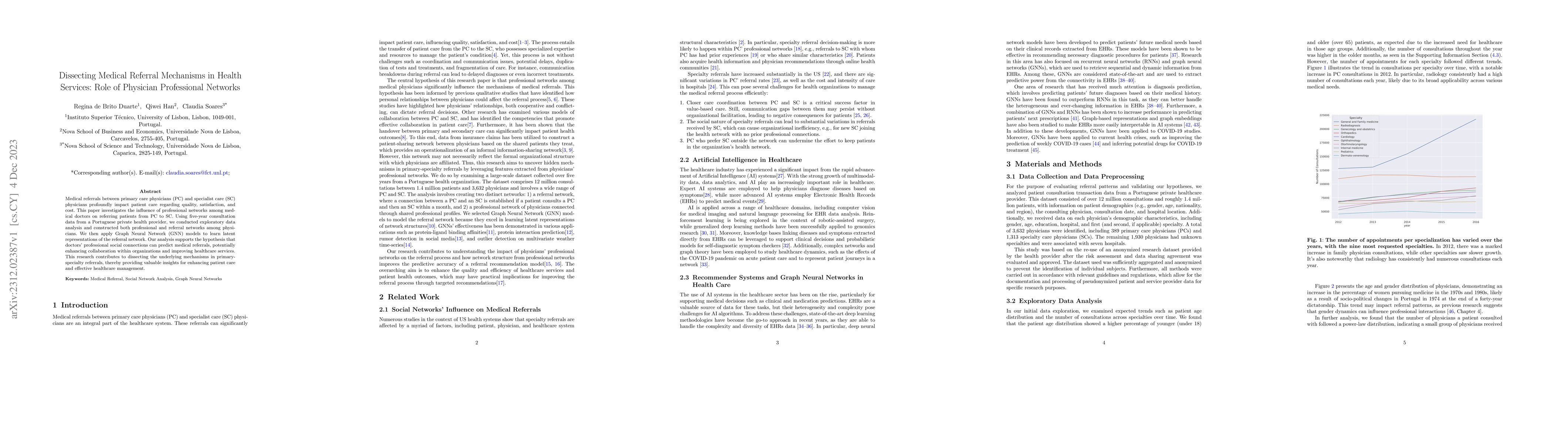 Thumbnail for Dissecting Medical Referral Mechanisms in Health Services: Role of
  Physician Professional Networks