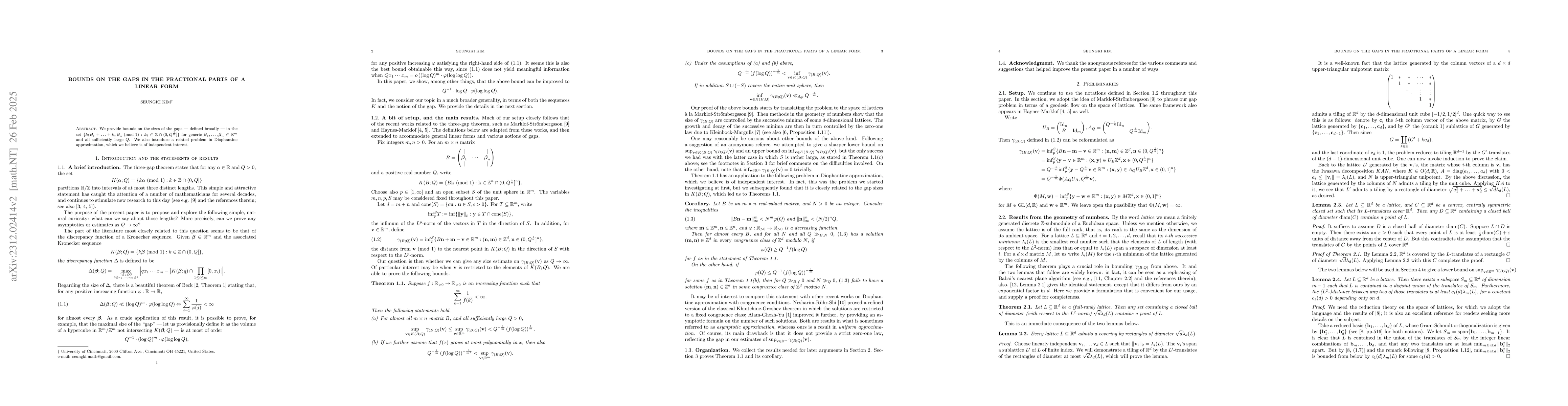 Thumbnail for Bounds on the gaps in Kronecker sequences (and a little bit more)
