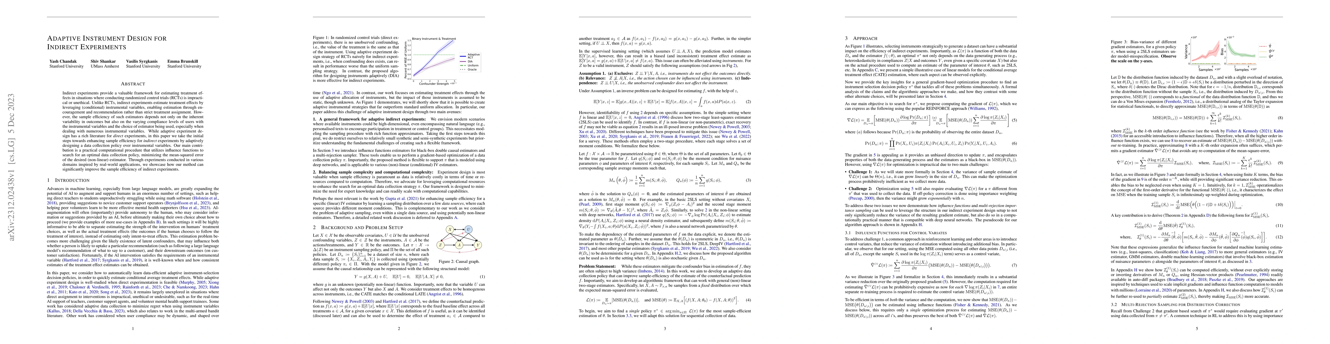 Thumbnail for Adaptive Instrument Design for Indirect Experiments