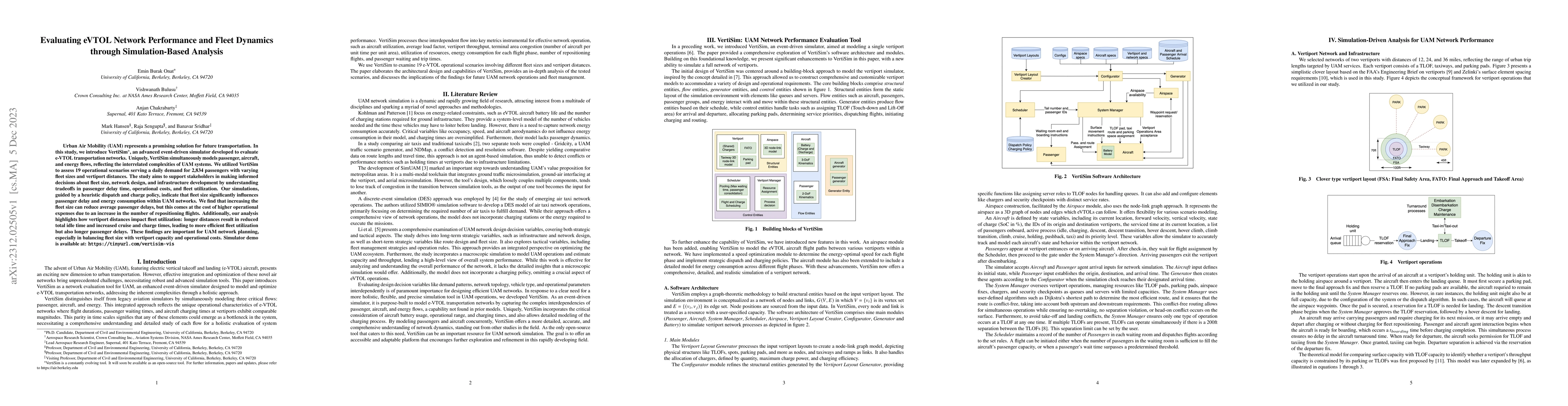 Thumbnail for Evaluating eVTOL Network Performance and Fleet Dynamics through
  Simulation-Based Analysis