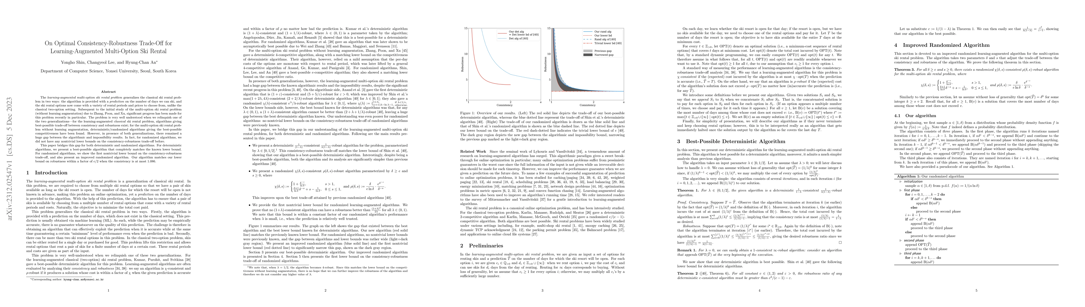 Thumbnail for On Optimal Consistency-Robustness Trade-Off for Learning-Augmented
  Multi-Option Ski Rental