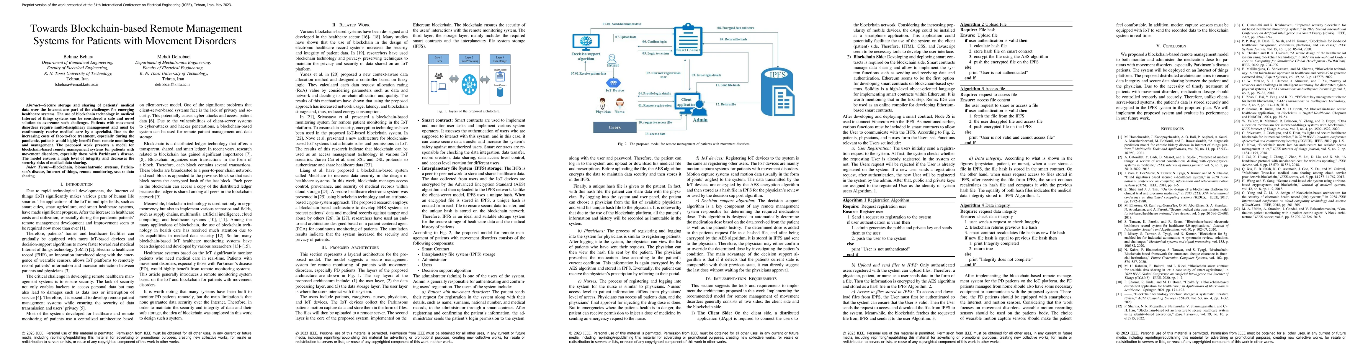 Thumbnail for Towards Blockchain-based Remote Management Systems for Patients with
  Movement Disorders