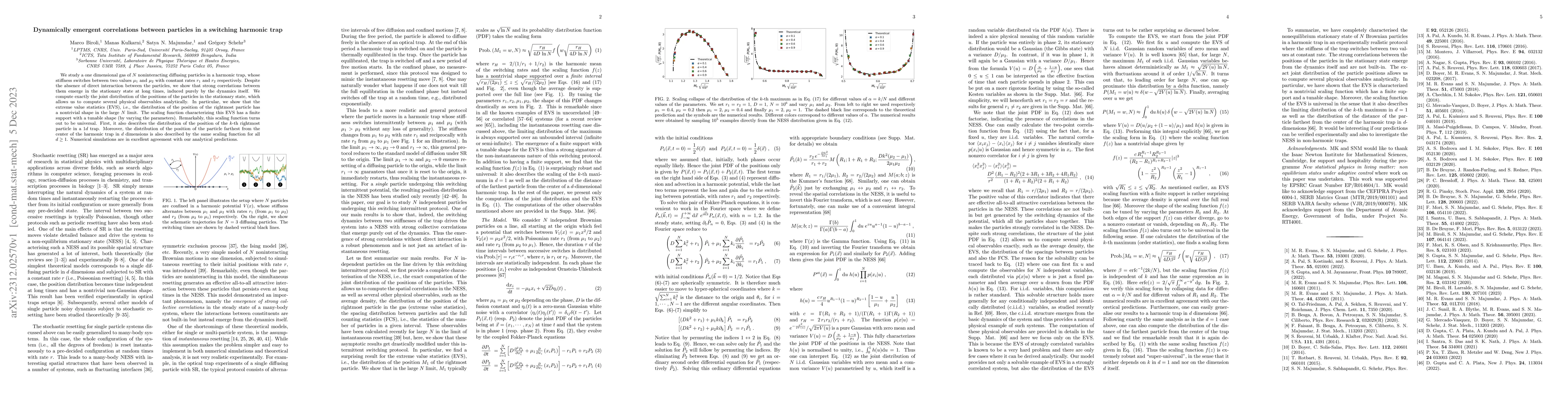 Thumbnail for Dynamically emergent correlations between particles in a switching
  harmonic trap