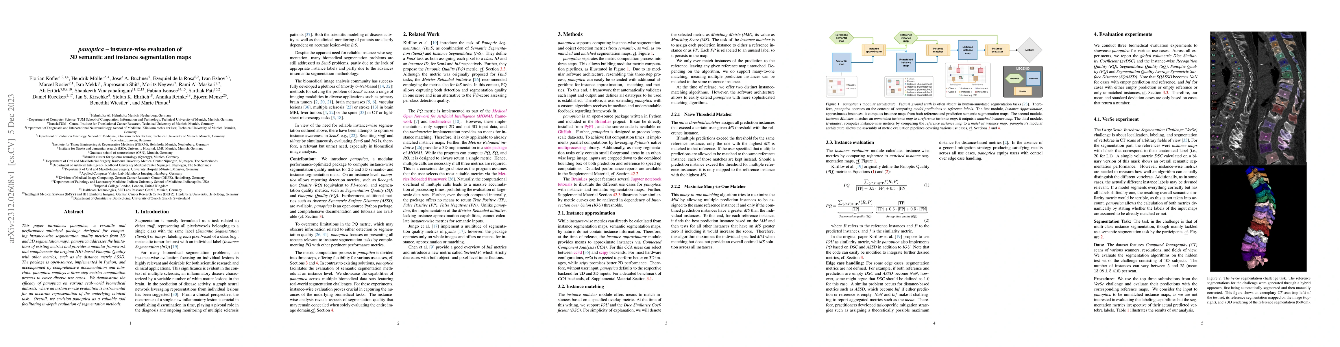 Thumbnail for Panoptica -- instance-wise evaluation of 3D semantic and instance
  segmentation maps