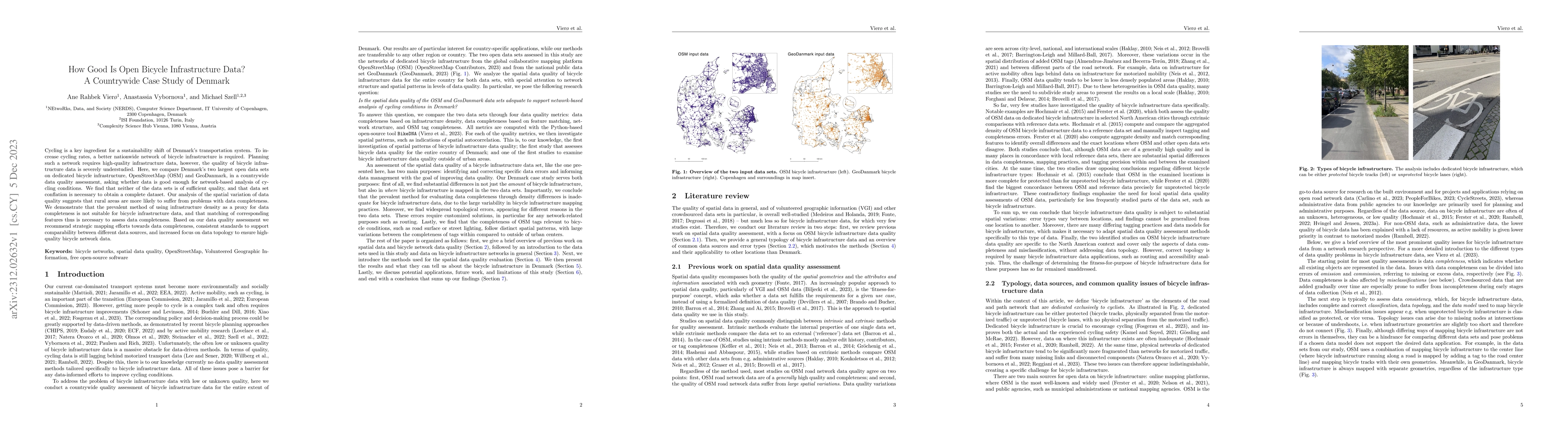 Thumbnail for How Good Is Open Bicycle Infrastructure Data? A Countrywide Case Study
  of Denmark