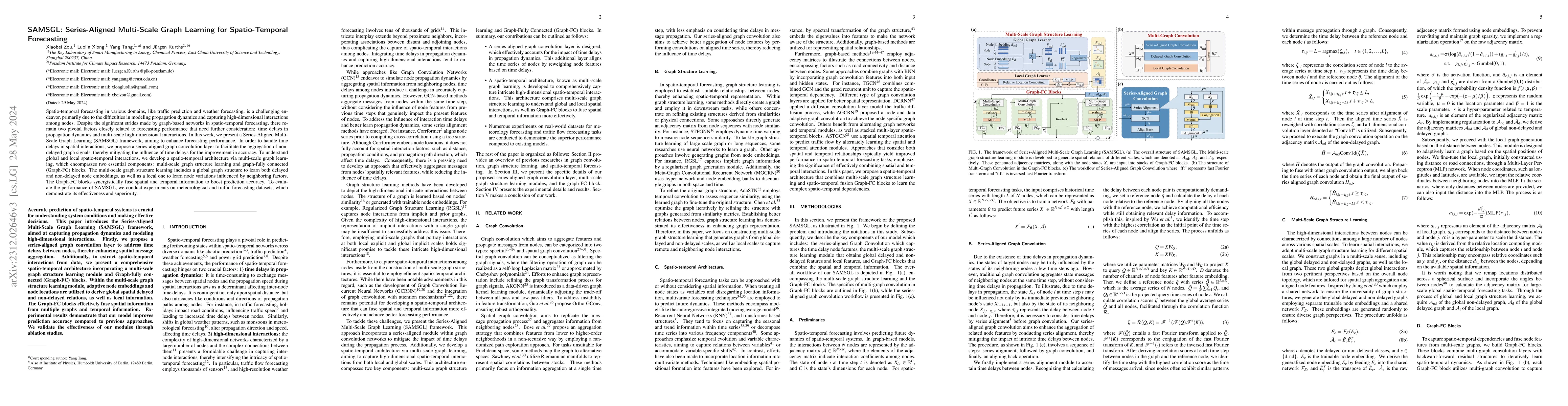 Thumbnail for SAMSGL: Series-Aligned Multi-Scale Graph Learning for Spatio-Temporal
  Forecasting