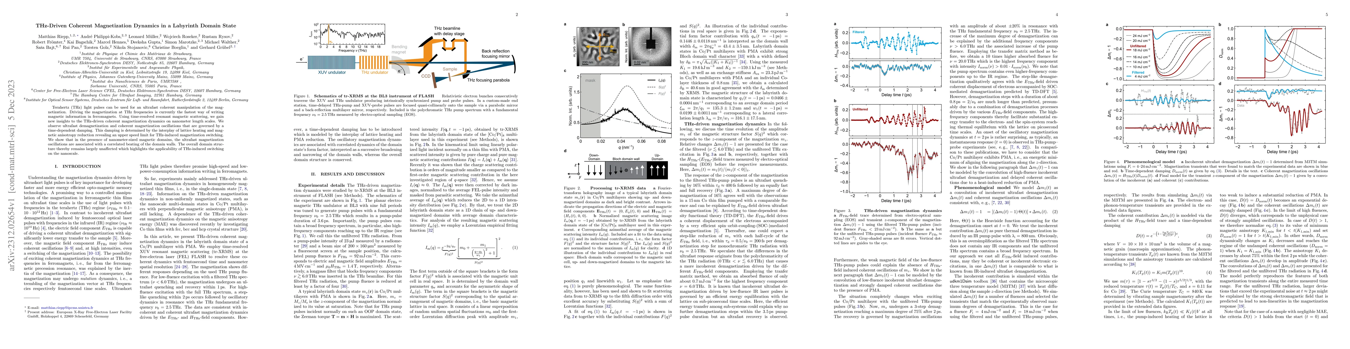 Thumbnail for THz-Driven Coherent Magnetization Dynamics in a Labyrinth Domain State
