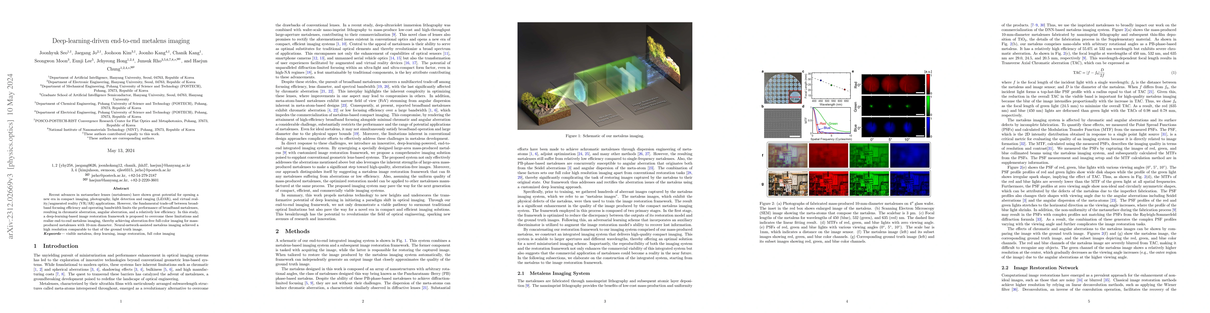 Thumbnail for Deep-learning-driven end-to-end metalens imaging