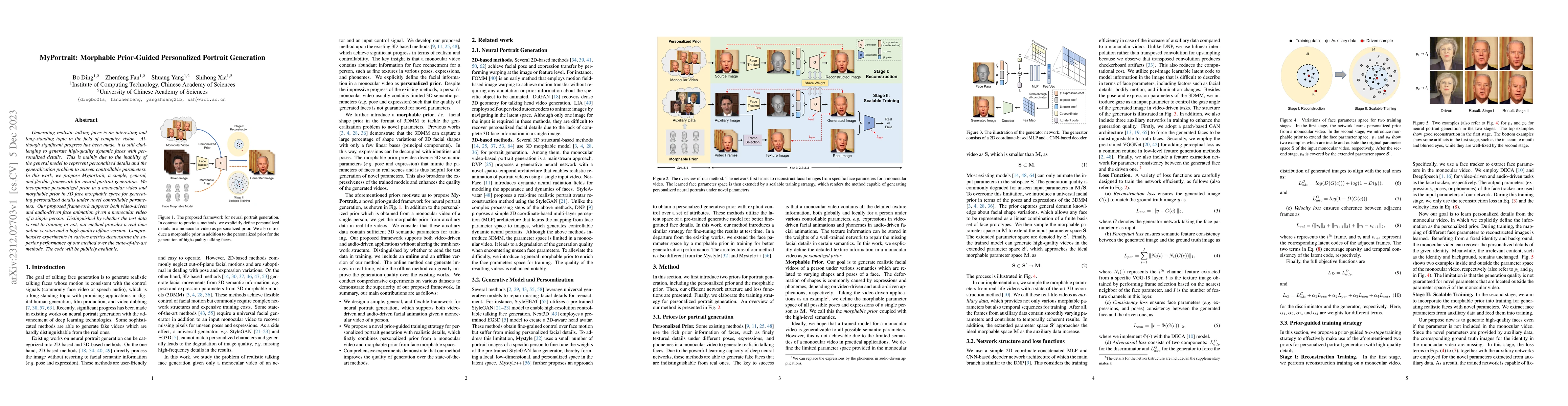 Thumbnail for MyPortrait: Morphable Prior-Guided Personalized Portrait Generation