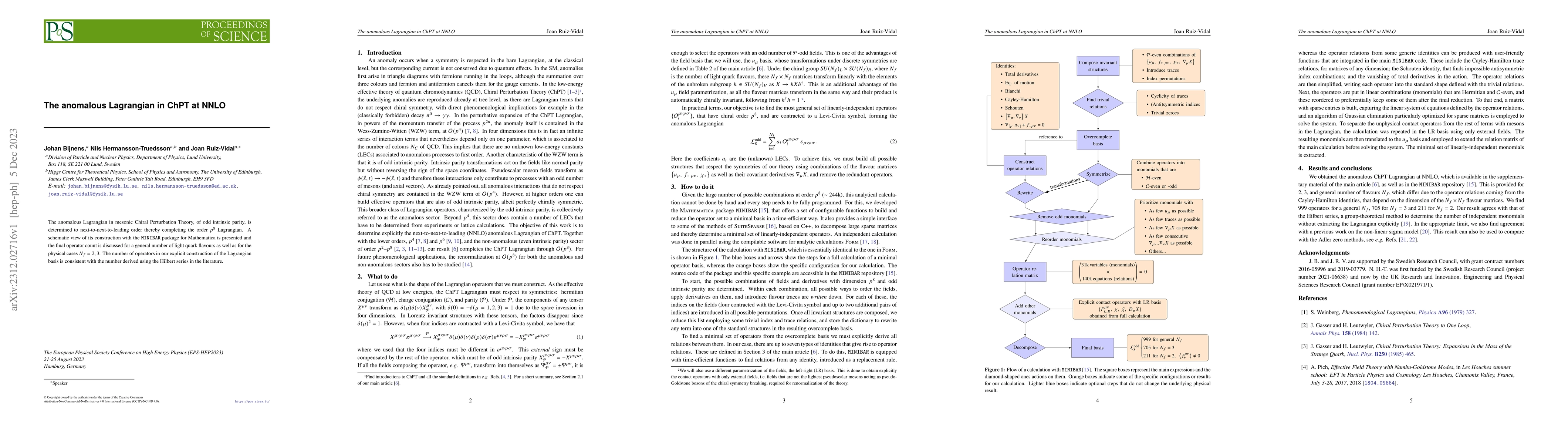 Thumbnail for The anomalous Lagrangian in ChPT at NNLO