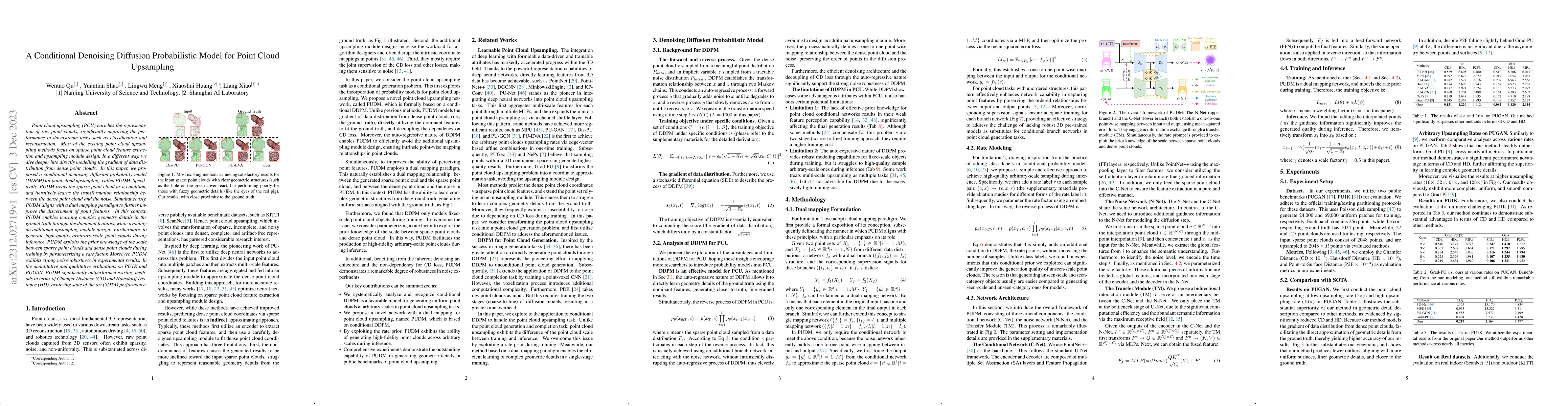 Thumbnail for A Conditional Denoising Diffusion Probabilistic Model for Point Cloud
  Upsampling