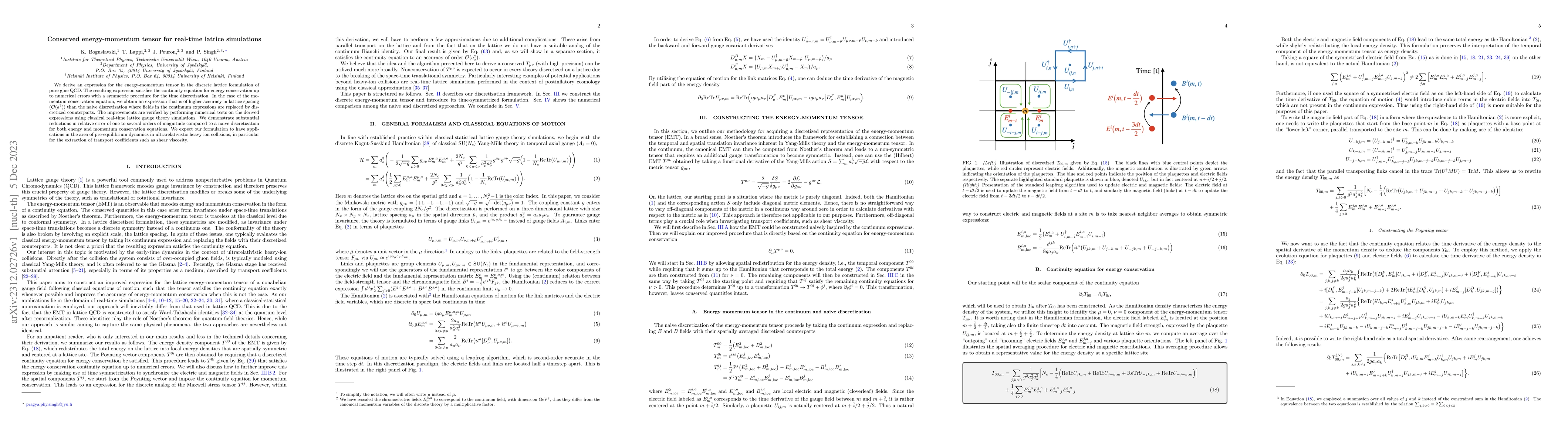 Thumbnail for Conserved energy-momentum tensor for real-time lattice simulations