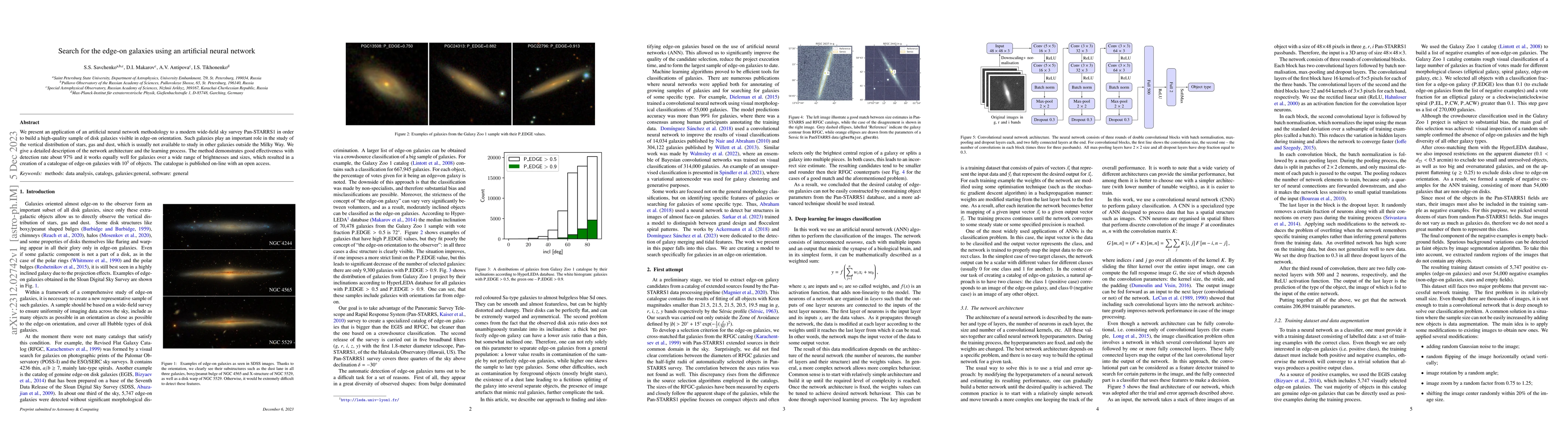 Thumbnail for Search for the edge-on galaxies using an artificial neural network