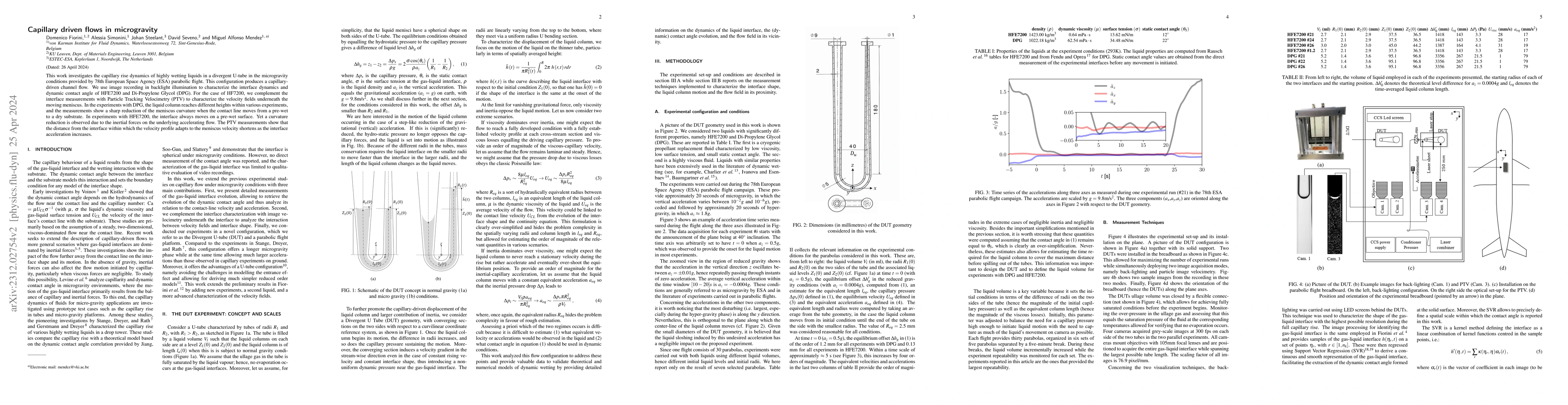 Thumbnail for Capillary driven flows in microgravity