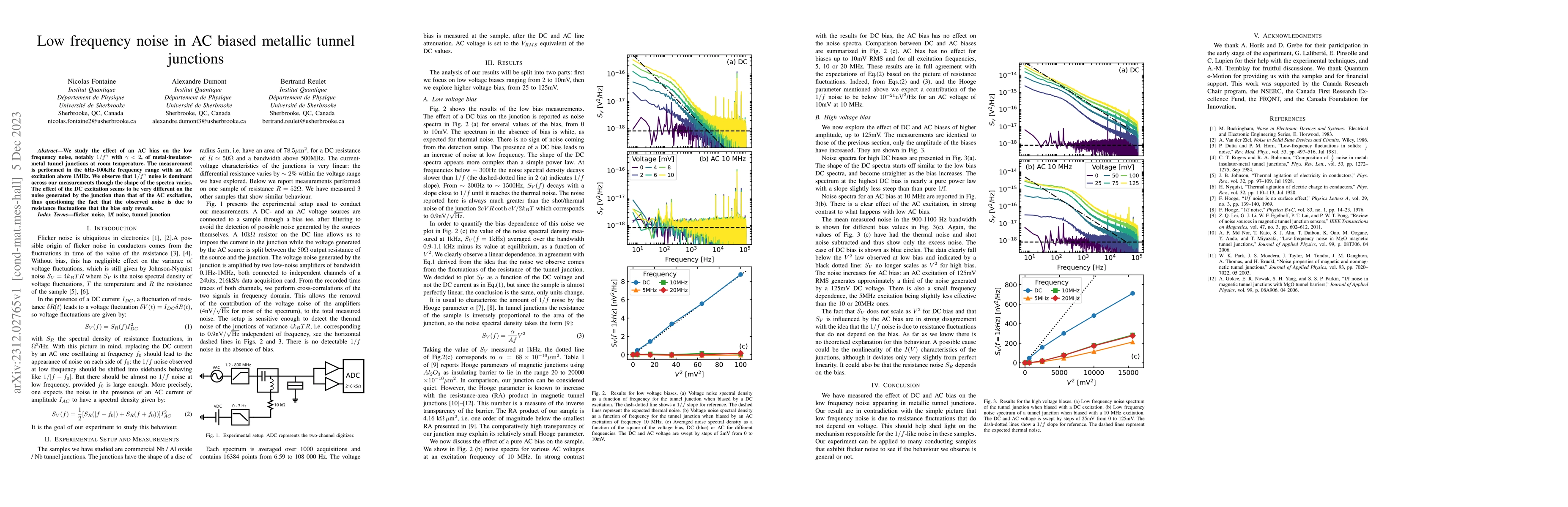 Thumbnail for Low frequency noise in AC biased metallic tunnel junctions
