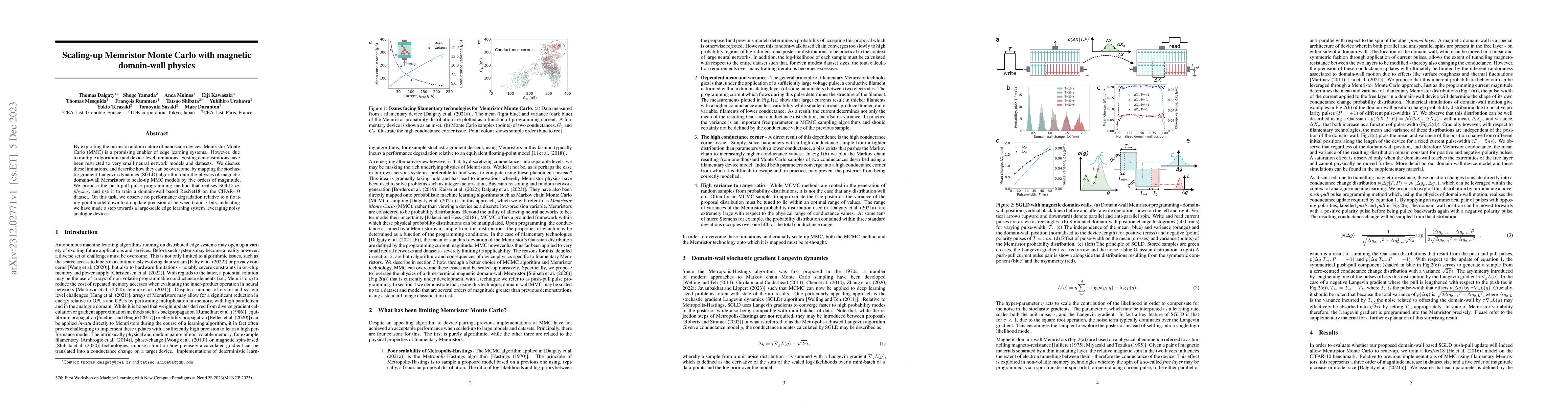 Thumbnail for Scaling-up Memristor Monte Carlo with magnetic domain-wall physics