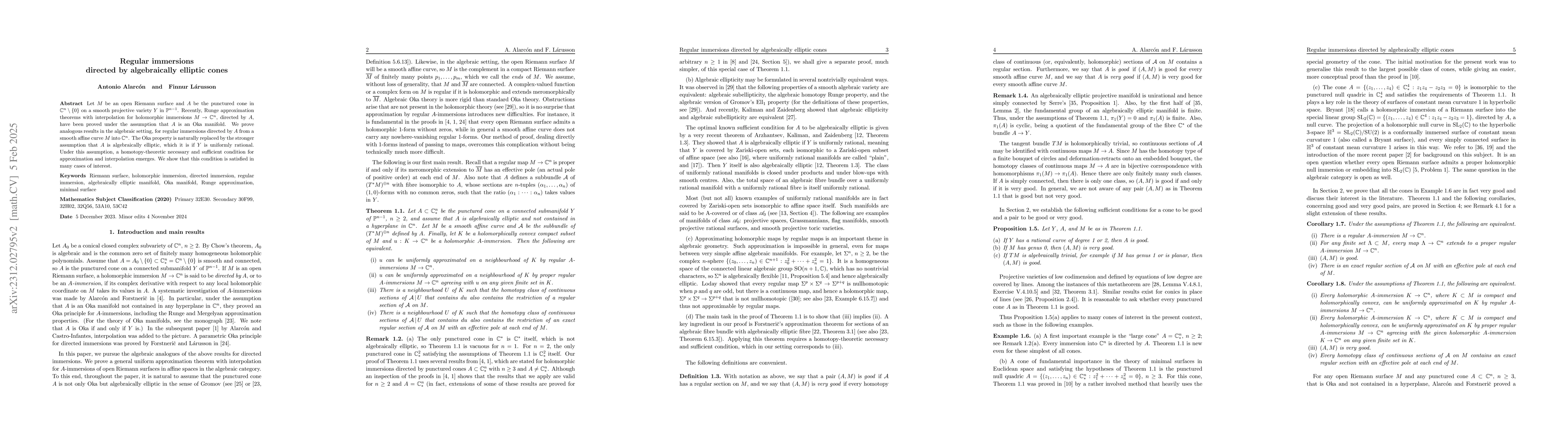 Thumbnail for Regular immersions directed by algebraically elliptic cones