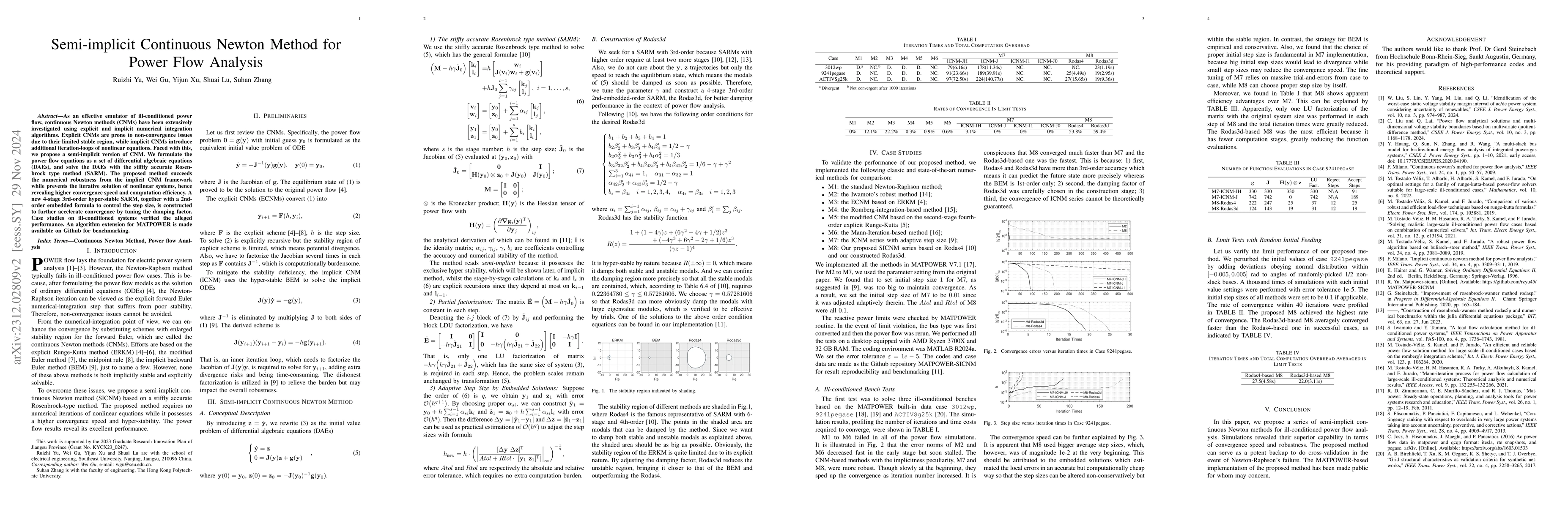 Thumbnail for Semi-implicit Continuous Newton Method for Power Flow Analysis