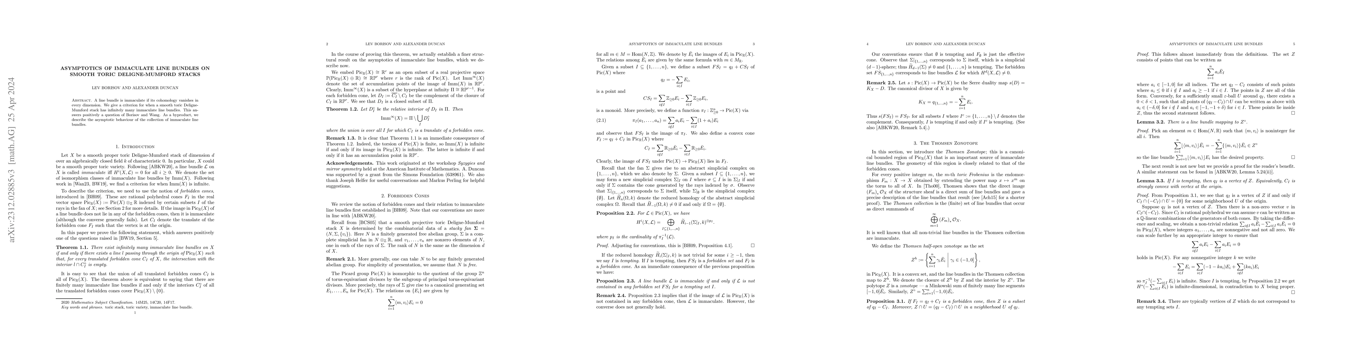 Thumbnail for Asymptotics of immaculate line bundles on smooth toric Deligne-Mumford
  stacks