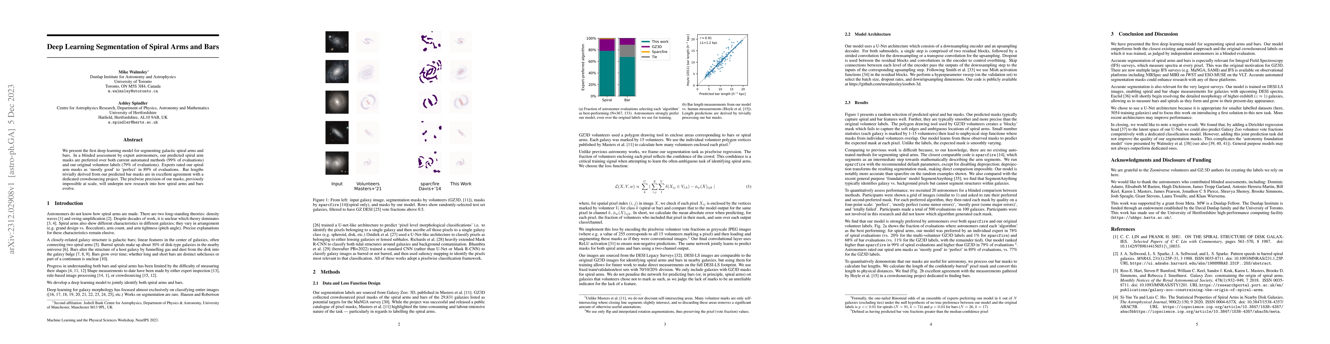 Thumbnail for Deep Learning Segmentation of Spiral Arms and Bars