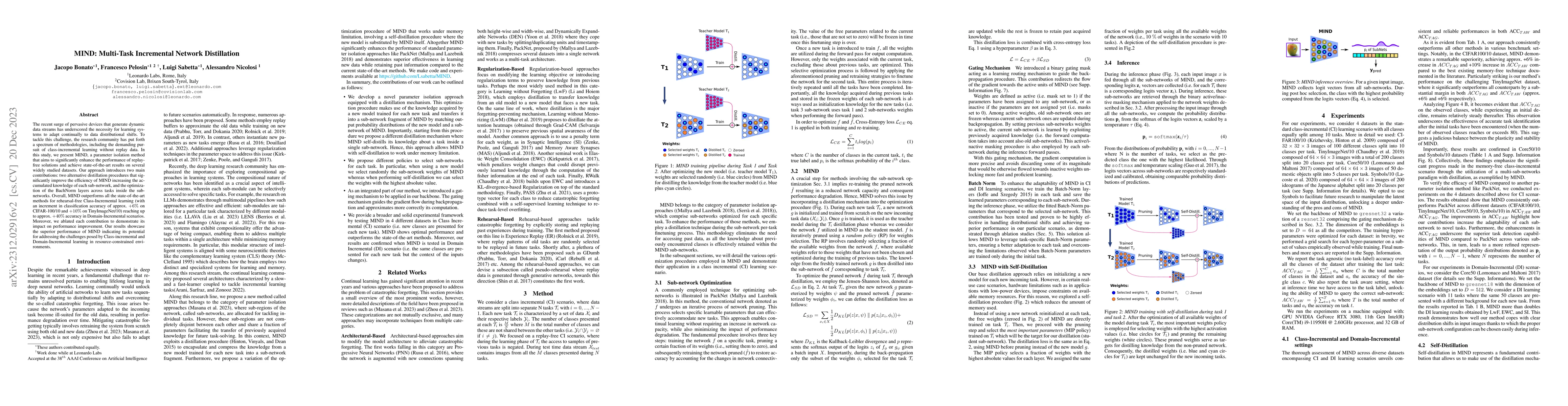 Thumbnail for MIND: Multi-Task Incremental Network Distillation