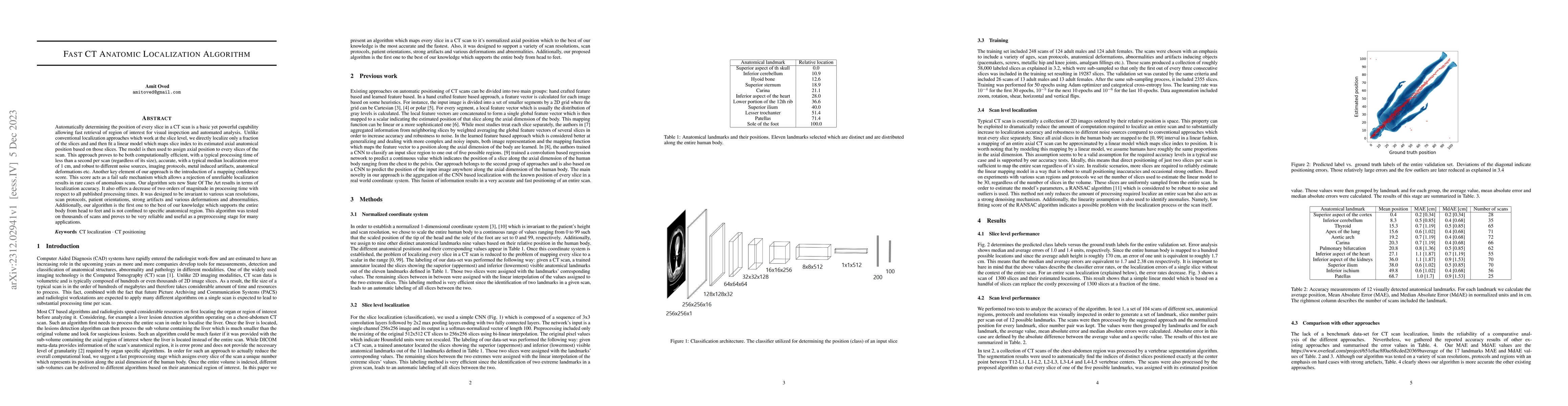 Thumbnail for Fast CT anatomic localization algorithm