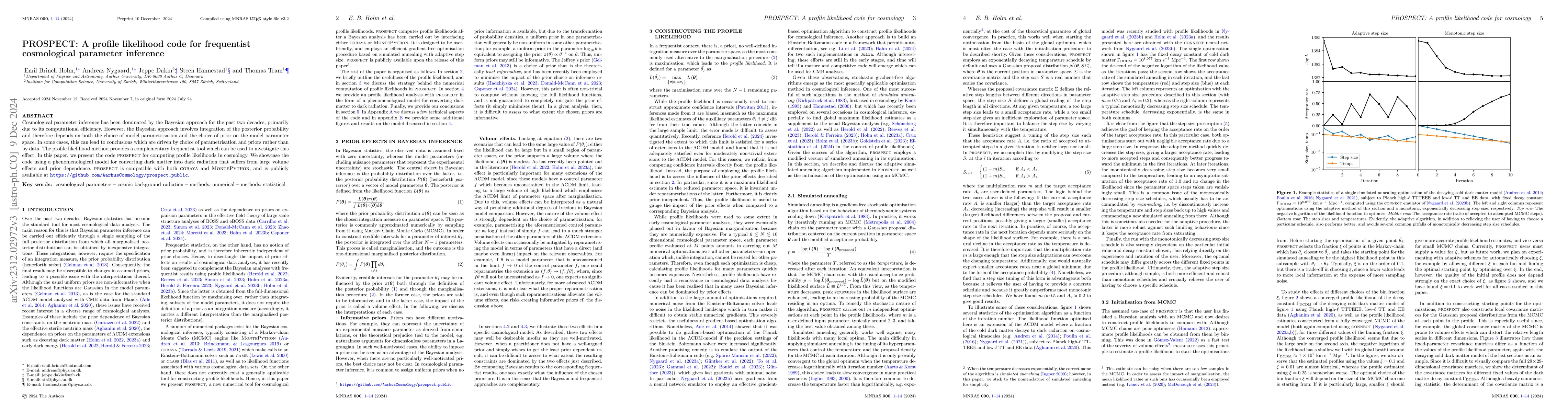Thumbnail for PROSPECT: A profile likelihood code for frequentist cosmological
  parameter inference