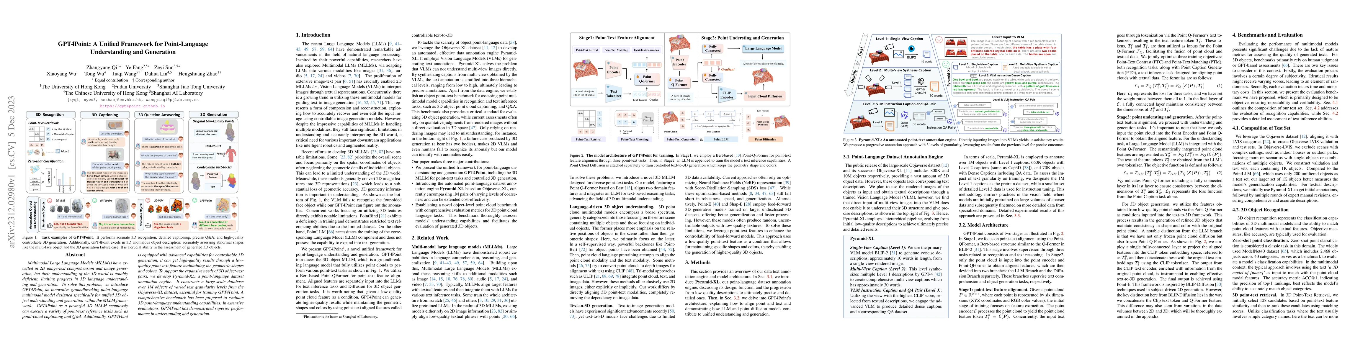 Thumbnail for GPT4Point: A Unified Framework for Point-Language Understanding and
  Generation