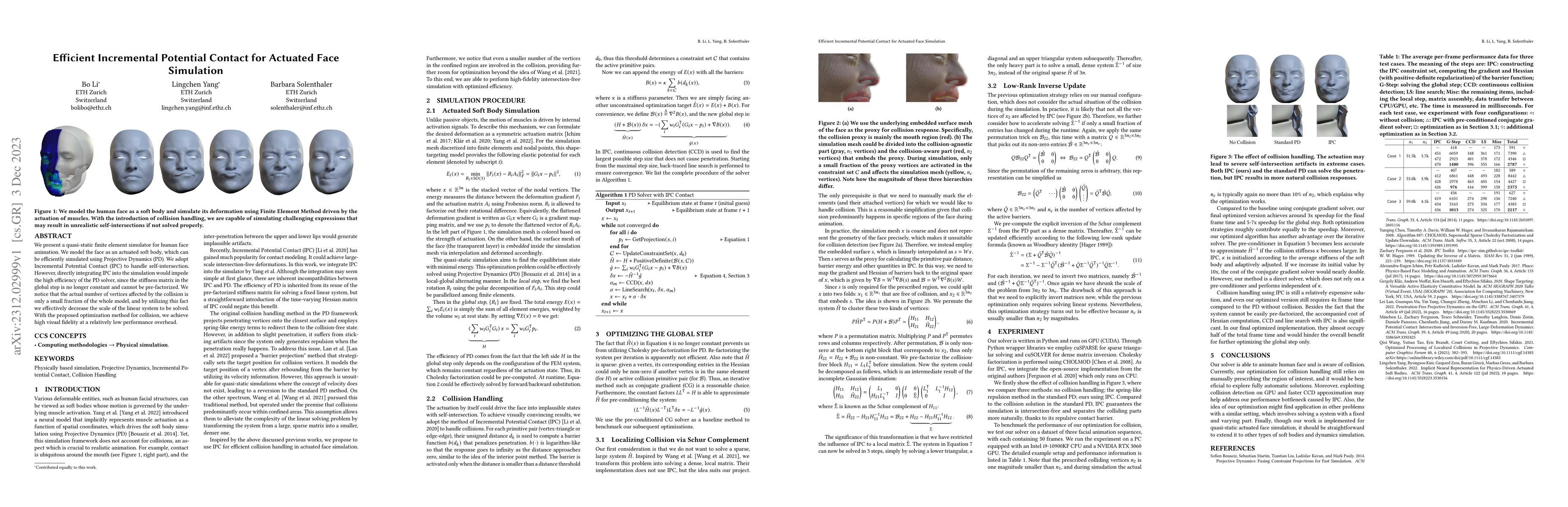 Thumbnail for Efficient Incremental Potential Contact for Actuated Face Simulation