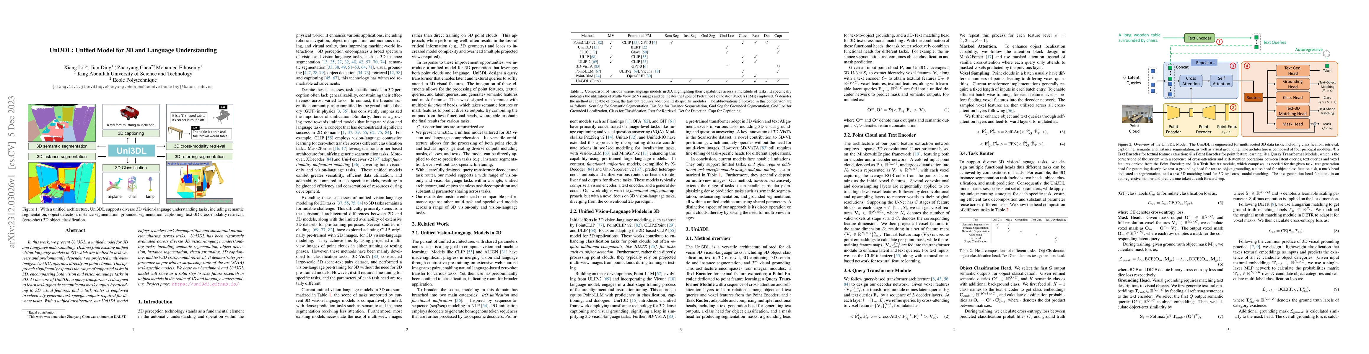 Thumbnail for Uni3DL: Unified Model for 3D and Language Understanding