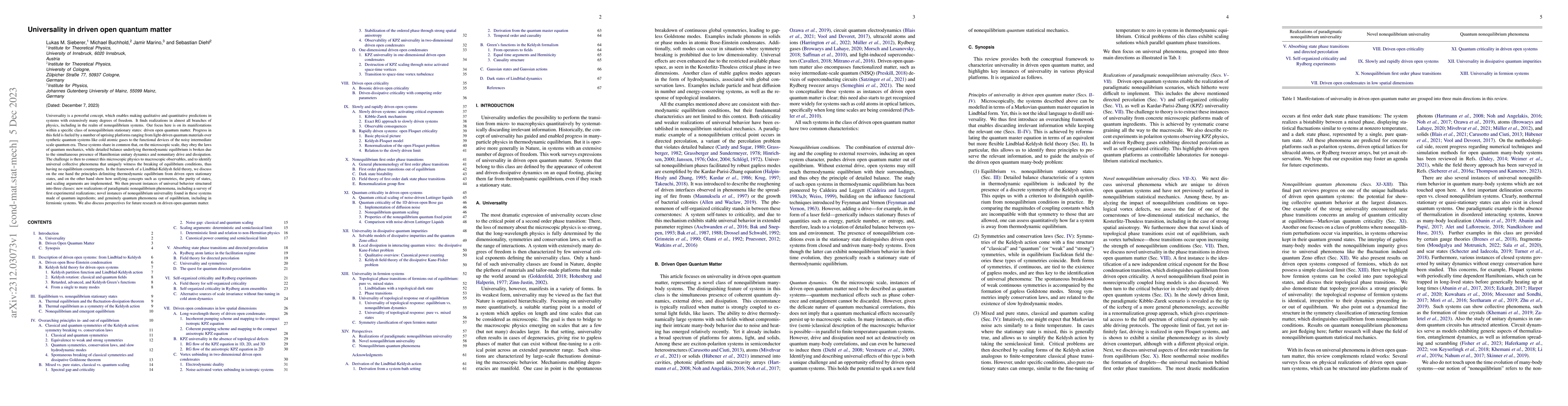 Thumbnail for Universality in driven open quantum matter