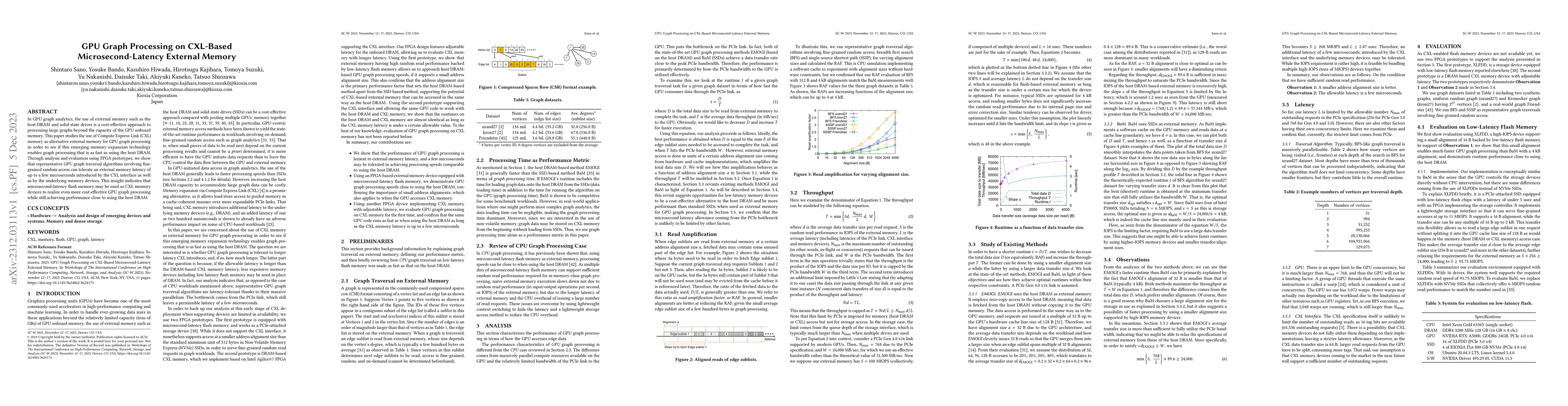 Thumbnail for GPU Graph Processing on CXL-Based Microsecond-Latency External Memory