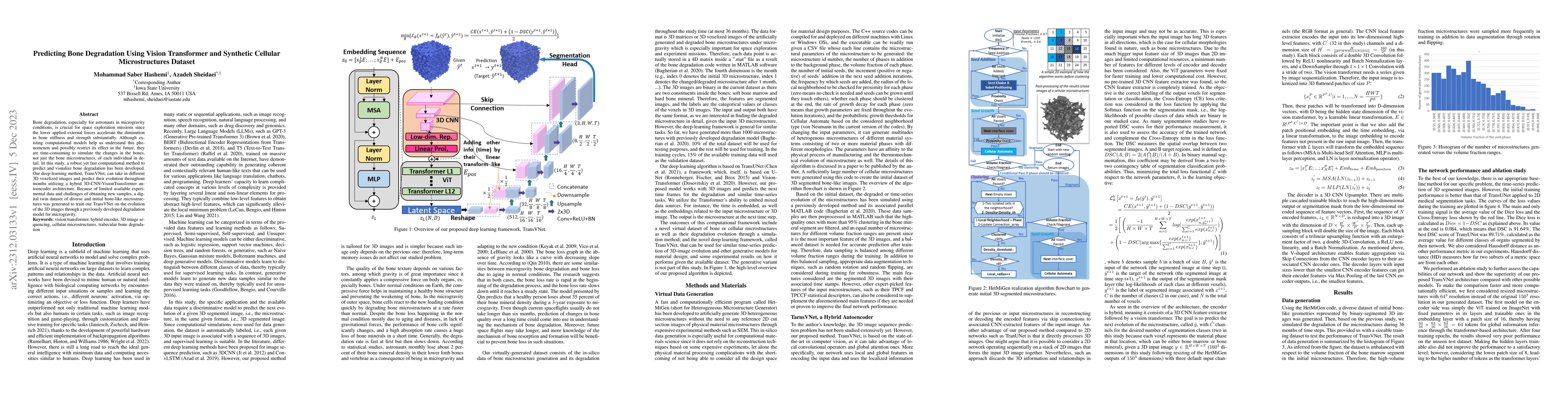 Thumbnail for Predicting Bone Degradation Using Vision Transformer and Synthetic
  Cellular Microstructures Dataset