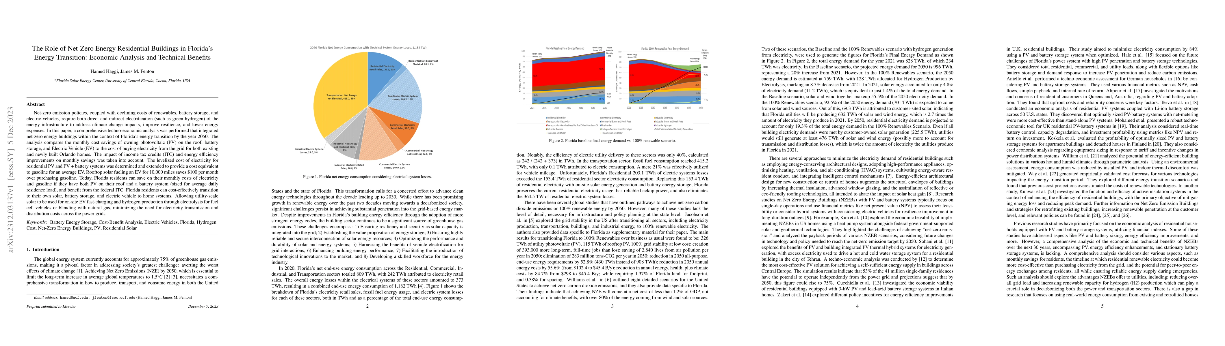 Thumbnail for The Role of Net-Zero Energy Residential Buildings in Florida's Energy
  Transition: Economic Analysis and Technical Benefits
