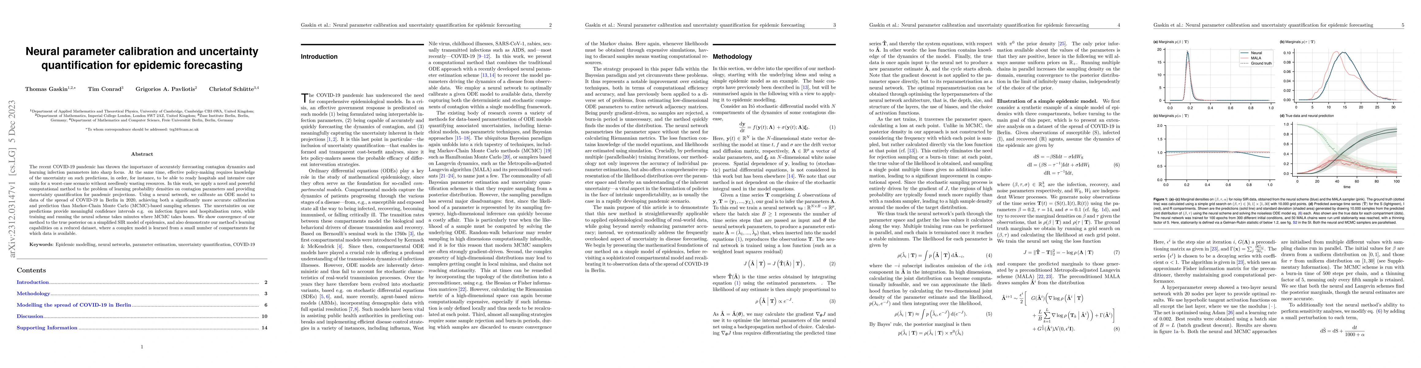 Thumbnail for Neural parameter calibration and uncertainty quantification for epidemic
  forecasting