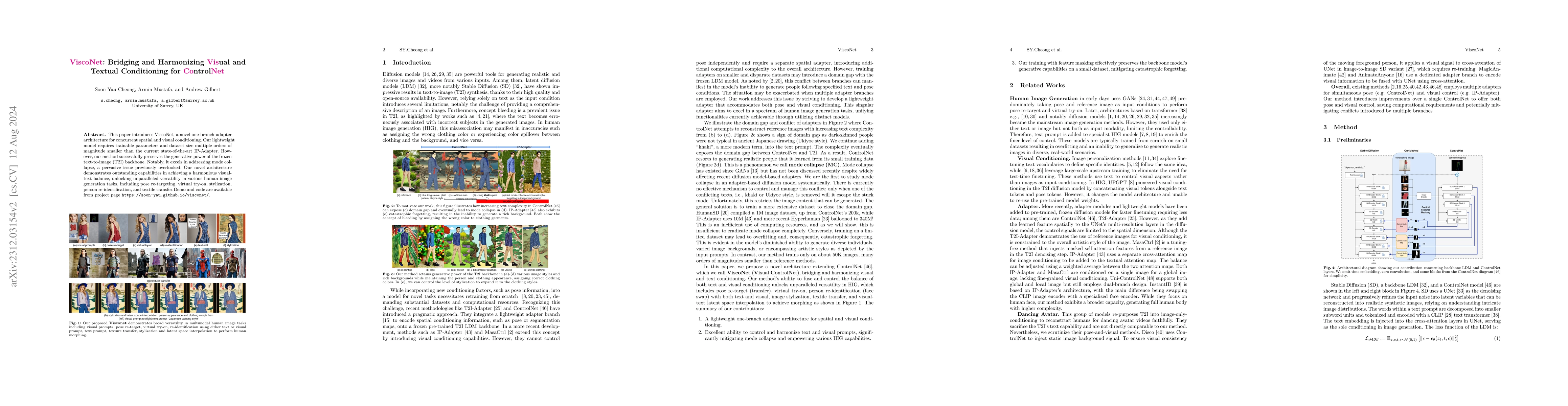 Thumbnail for ViscoNet: Bridging and Harmonizing Visual and Textual Conditioning for
  ControlNet