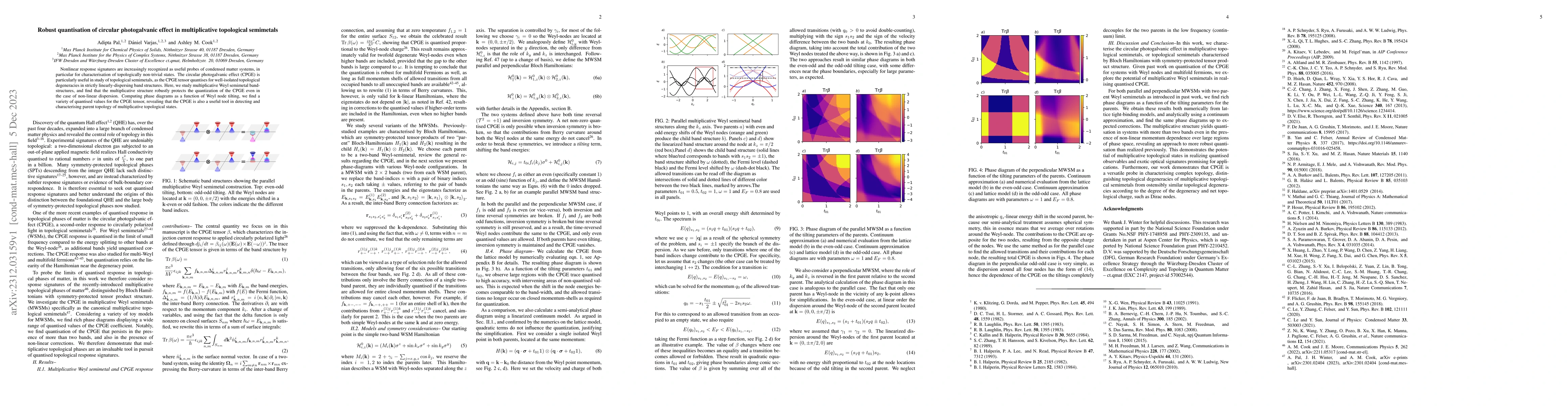 Thumbnail for Robust quantisation of circular photogalvanic effect in multiplicative
  topological semimetals