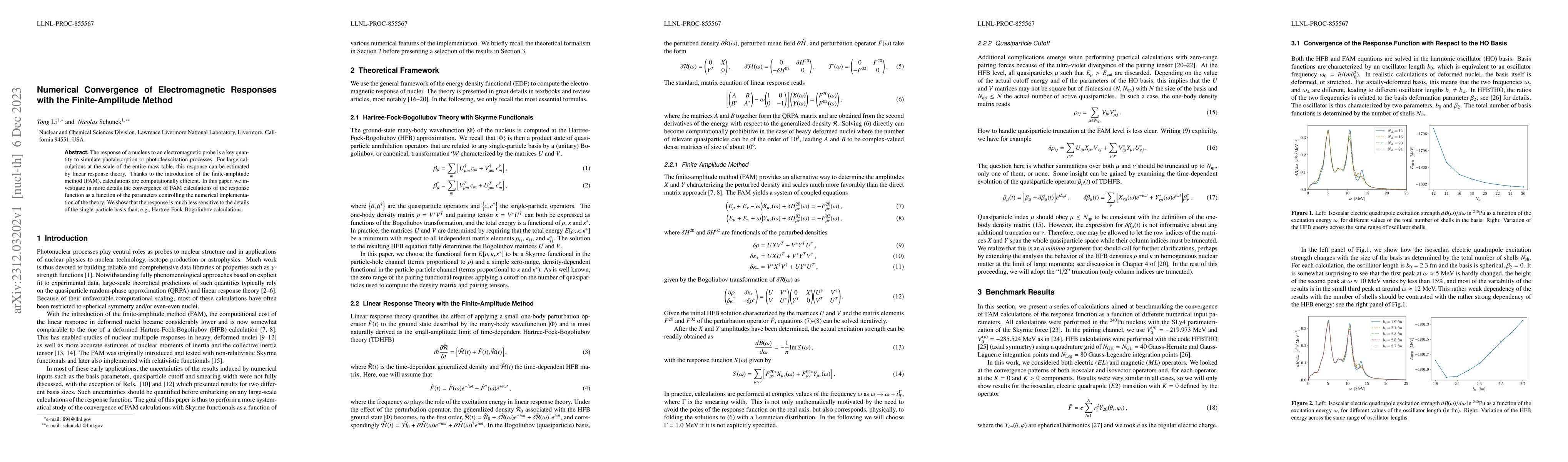Thumbnail for Numerical Convergence of Electromagnetic Responses with the
  Finite-Amplitude Method