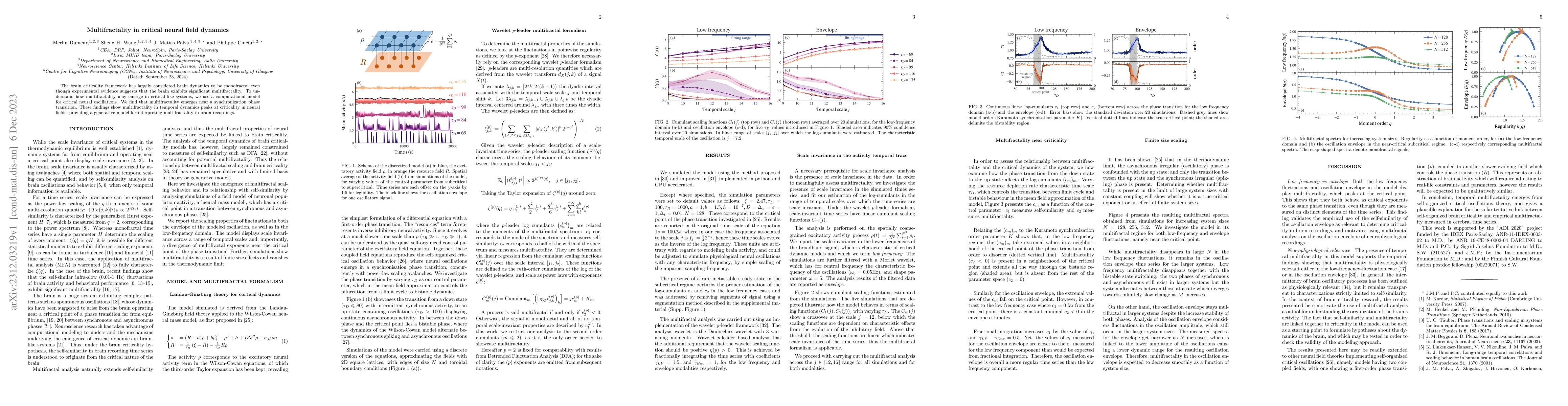 Thumbnail for Multifractality in critical neural field dynamics