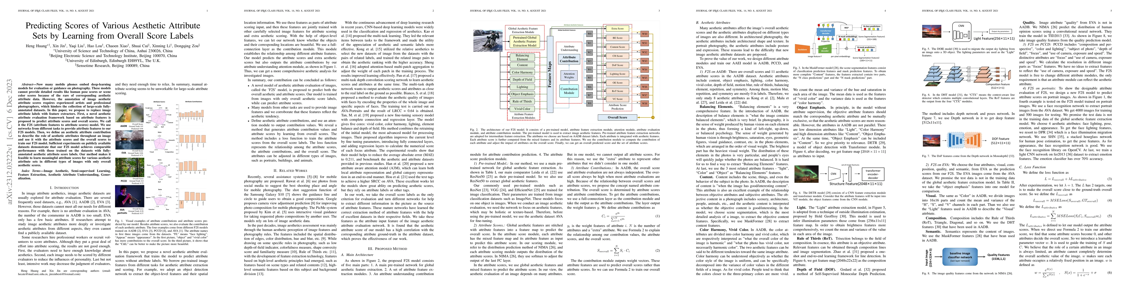 Thumbnail for Predicting Scores of Various Aesthetic Attribute Sets by Learning from
  Overall Score Labels