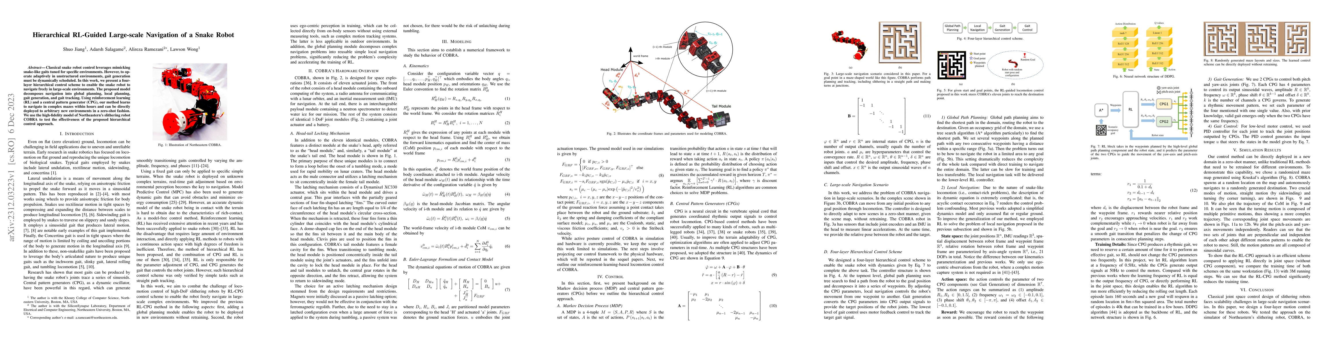 Thumbnail for Hierarchical RL-Guided Large-scale Navigation of a Snake Robot