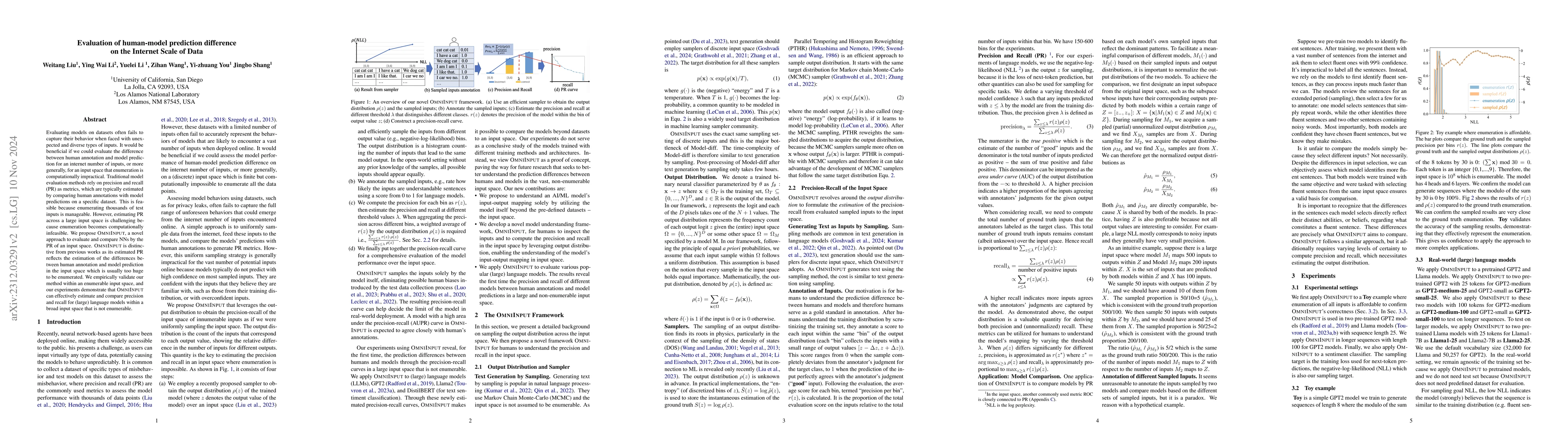 Thumbnail for OMNIINPUT: A Model-centric Evaluation Framework through Output
  Distribution