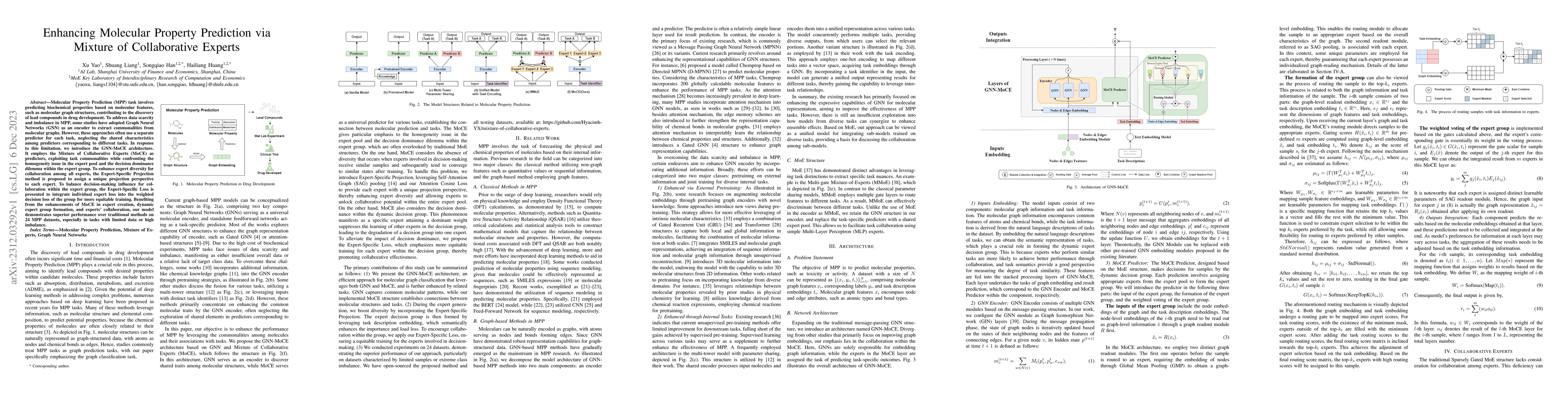 Thumbnail for Enhancing Molecular Property Prediction via Mixture of Collaborative
  Experts