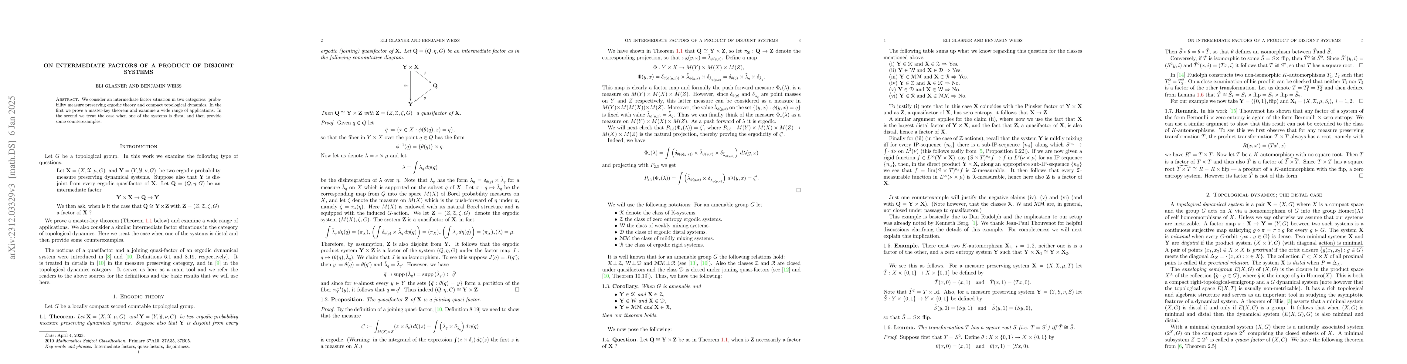 Thumbnail for On intermediate factors of a product of disjoint systems