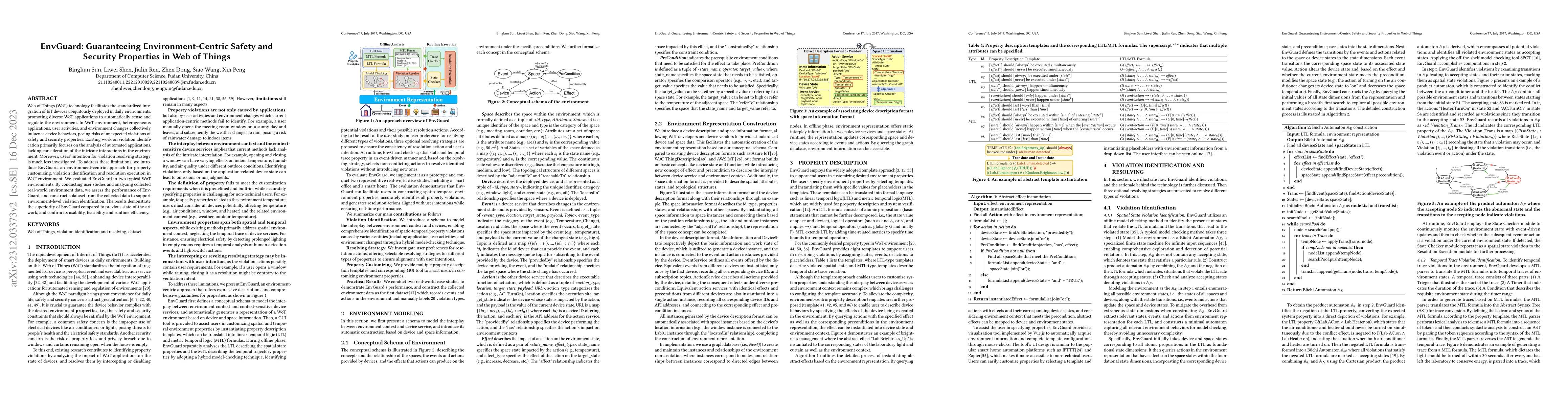 Thumbnail for EnvGuard: Guaranteeing Environment-Centric Safety and Security
  Properties in Web of Things